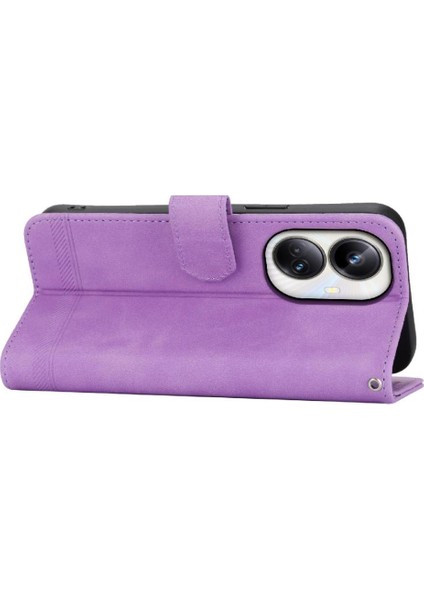 Realme 10 Pro Artı Manyetik Kapatma Nakit Cep Bileklik Için Flip Case (Yurt Dışından)