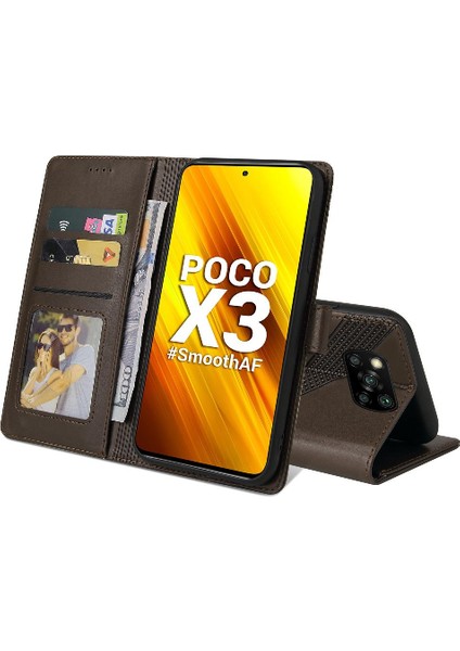 Xiaomi Poco X3 Nfc Üç Kart Yuvaları Için Flip Case Kickstand Darbeye 4 (Yurt Dışından)