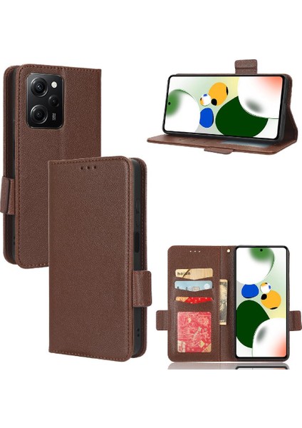 Xiaomi Poco X5 Pro 5g Manyetik Kart Yuvaları Tutucu Pu Deri Yan (Yurt Dışından)