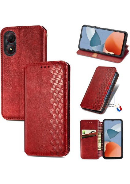 Zte A34 Moda Tasarımı Zarif Iş Çevirme Kapağı Deri Flip Case (Yurt Dışından)