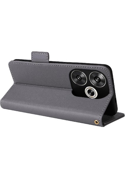 Xiaomi Poco F6 Manyetik Kart Yuvaları Tutucu Yan Toka Pu Deri (Yurt Dışından)