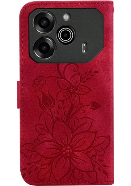 Tecno Pova 6 Pro 5g Kickstand Manyetik Cüzdan Kabartmalı Zambak Için Flip Case (Yurt Dışından) indirimleri