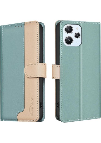 Xiaomi Redmi 12 4g Için Flip Case Kickstand Flip Folio Darbeye Tpu Iç (Yurt Dışından)