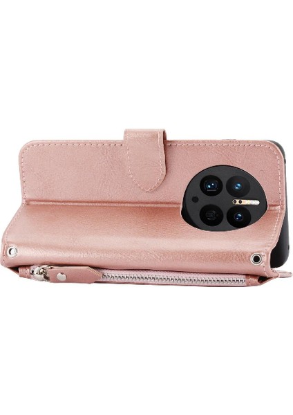 Huawei Mate 50 Pro Için Flip Case Kayış Kart Tutucu Manyetik Kapatma Pu (Yurt Dışından)