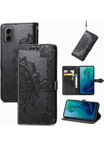 Motorola Moto G 2024 Flip Kapak Için Kılıf Darbeye Basit Iş Durum (Yurt Dışından)