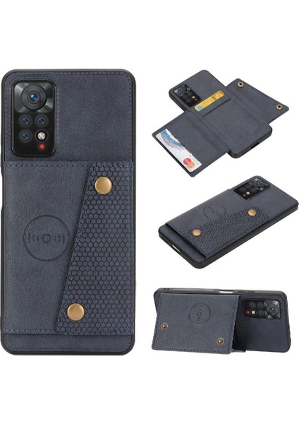 Cüzdan Durumda Xiaomi Redmi Not 11 4g Buit Demir Cüzdan Kılıf Kickstand (Yurt Dışından)