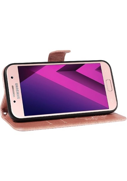 Kredi Kartı Yuvası ile Samsung Galaxy A3 2017 Için Flip Case Yüksek Kalite (Yurt Dışından)