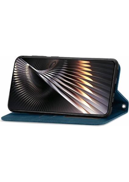 Xiaomi Poco F6 Flip Kapak Için Flip Case Basit Iş Deri Kılıf (Yurt Dışından)