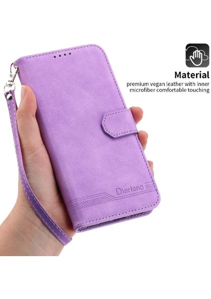 IPhone 16 Pro Manyetik Kapatma Bileklik Premium Nakit Kartı Için Flip Case (Yurt Dışından)