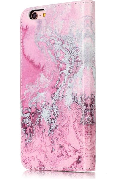 Iphone 6 Için Flip Case/6s Pu Deri Cüzdan Mermer Desen Tam Koruma (Yurt Dışından)