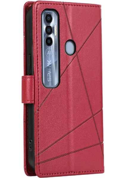 Tecno Spark 7 Pro Darbeye Dayanıklı Üç Kart Yuvaları Kickstand Için Flip Case (Yurt Dışından)