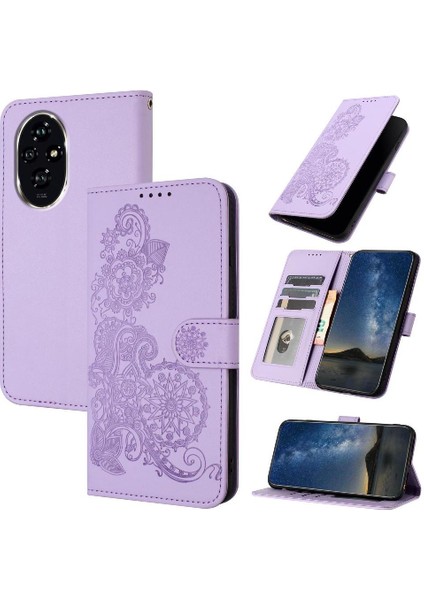 Onur Için Flip Case 200 Pro Kart Yuvası Standı Pu ile Flip Folio Kitap (Yurt Dışından)