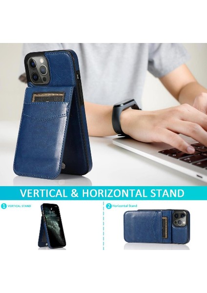 Kredi ile IPhone 13 Pro Max Manyetik Toka Kickstand ile Uyumlu (Yurt Dışından)
