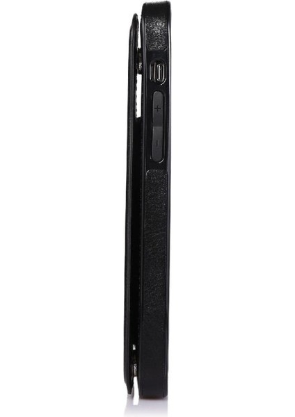 Kart Tutucu Kartı ile IPhone 12 Pro Çift Manyetik Toka Için Cüzdan Kılıf (Yurt Dışından)