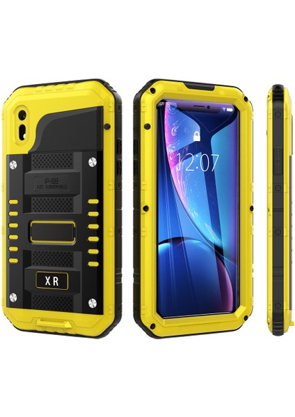 Iphone Xr Için Su Geçirmez Kılıf Metal Tam Vücut IP68 Su Geçirmez Tam Ağır (Yurt Dışından)