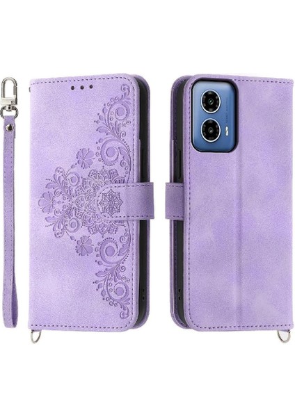 Motorola Moto G34 Bileklik Kabartmalı Darbeye Dayanıklı Çoklu Için Flip Case (Yurt Dışından) indirimleri