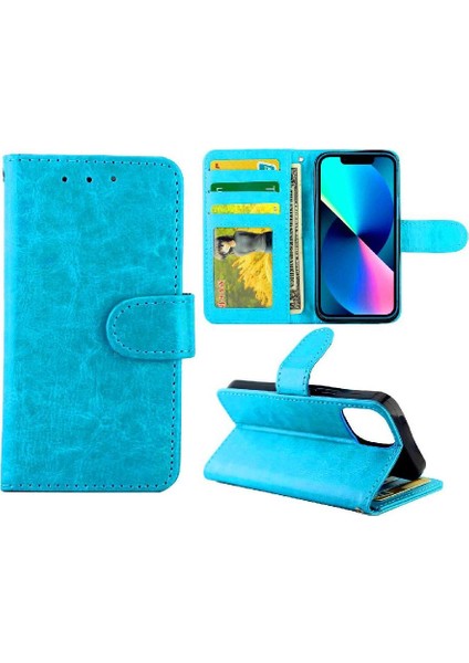 SZY Mall IPhone 13 Mini Manyetik Kapatma Pu Deri Kickstand Kart Için Flip Case (Yurt Dışından)