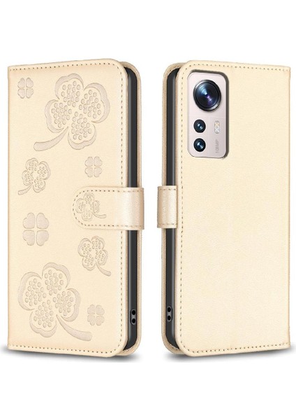 Xiaomi 12 Lite Için Flip Case Kart Yuvaları Tutucu Kickstand Yonca Çiçek Pu (Yurt Dışından) indirimleri