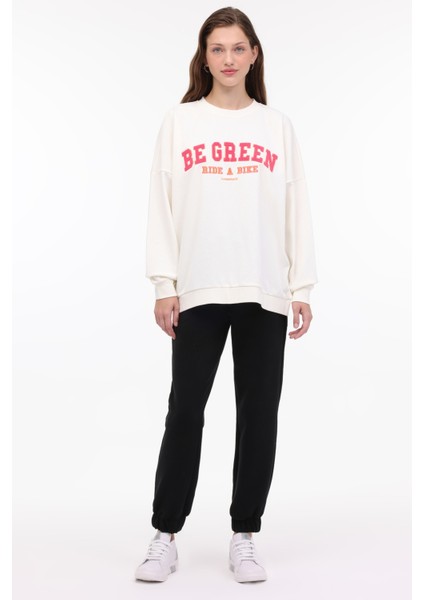 Wl Vanıllayd 16MD1059 4pr Ekru Kadın Sweatshirt