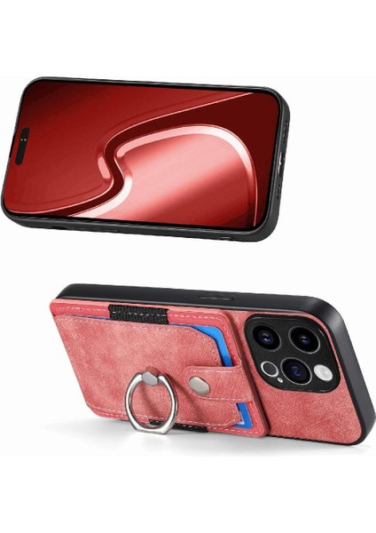 IPhone 15 Için Kılıf Pro Max Standı Halka Tutucu Crad Yuvası Manyetik Araç Montaj (Yurt Dışından)