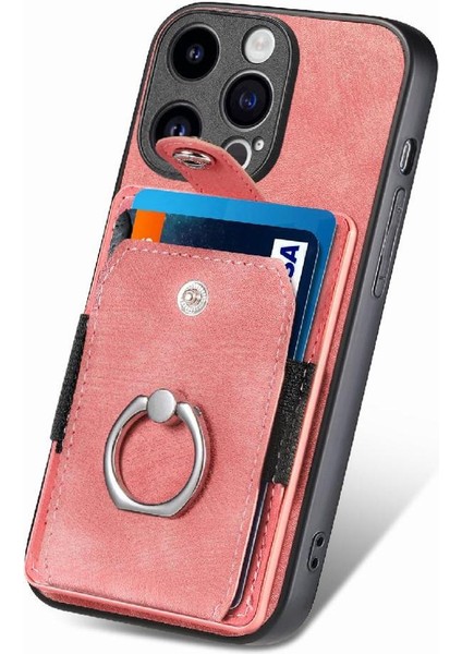 IPhone 15 Için Kılıf Pro Max Standı Halka Tutucu Crad Yuvası Manyetik Araç Montaj (Yurt Dışından)