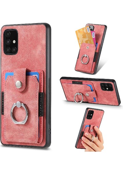 Samsung Galaxy A71 4g Için Kılıf Standı Halka Tutucu Crad Yuvası Manyetik Araba (Yurt Dışından)