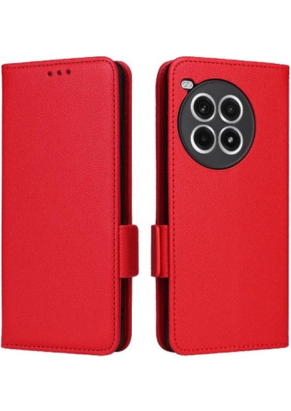 Oneplus Ace 3 Pro Için Flip Case Yan Toka Cüzdan Kart Yuvaları Tutucu Pu (Yurt Dışından) modelleri