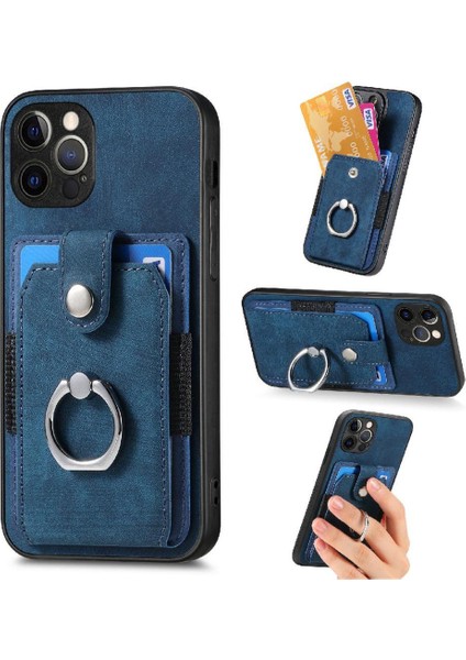 IPhone 13 Için Kılıf Pro Max Manyetik Araç Montaj Crad Yuvası Halka Tutucu Standı (Yurt Dışından)