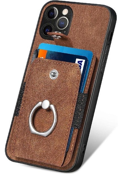 IPhone 13 Için Kılıf Pro Max Manyetik Araç Montaj Crad Yuvası Halka Tutucu Standı (Yurt Dışından)