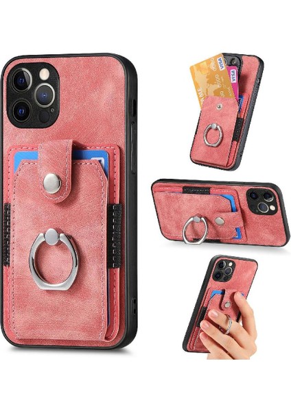 IPhone 13 Için Kılıf Pro Max Manyetik Araç Montaj Crad Yuvası Halka Tutucu Standı (Yurt Dışından)