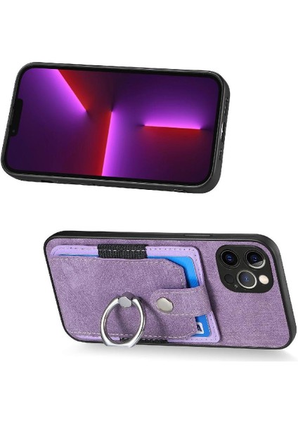 IPhone 13 Için Kılıf Pro Max Manyetik Araç Montaj Crad Yuvası Halka Tutucu Standı (Yurt Dışından)