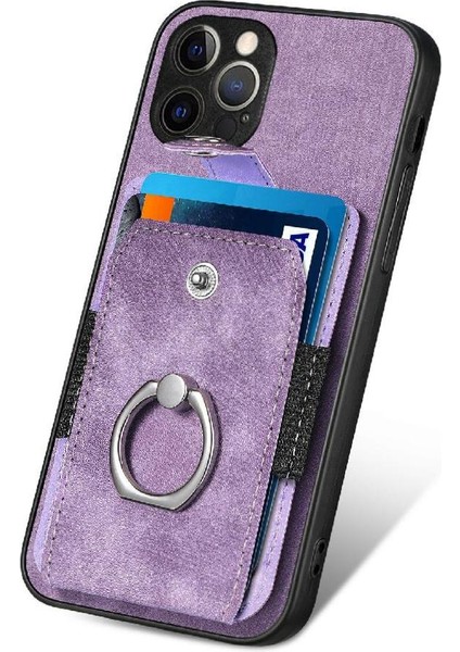 IPhone 13 Için Kılıf Pro Max Manyetik Araç Montaj Crad Yuvası Halka Tutucu Standı (Yurt Dışından)