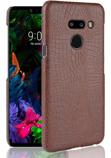 Lg G8 Thinq Klasik Timsah Moda Koruyucu Için Şık Klasik Durumda (Yurt Dışından)