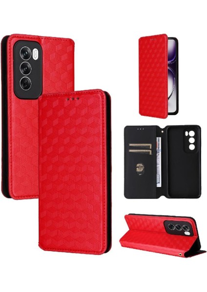 Oppo Oppo 12 Pro 5g Için Flip Case Cüzdan Pu Deri Kart Yuvaları Tutucu (Yurt Dışından)