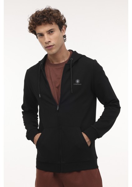 M-SN72 Basıc Fz Hod 4pr Sıyah Erkek Eşofman Üstü