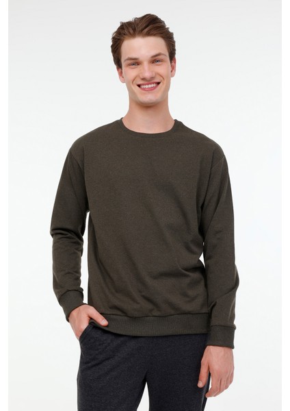 Mr RJN90 C Sw 4pr Haki Erkek Sweatshirt