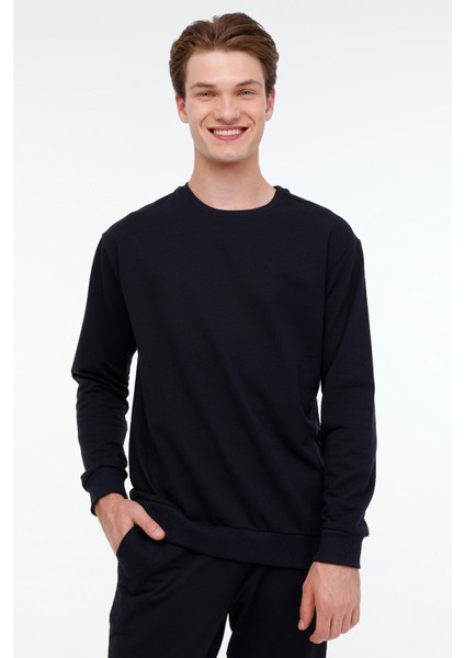 Mr RJN90 C Sw 4pr Lacivert Erkek Sweatshirt
