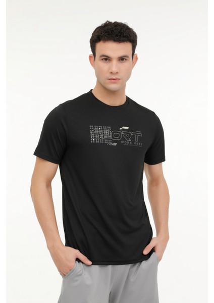 ml Lıme 11PRF403 4pr Siyah Erkek Kısa Kol T-Shirt