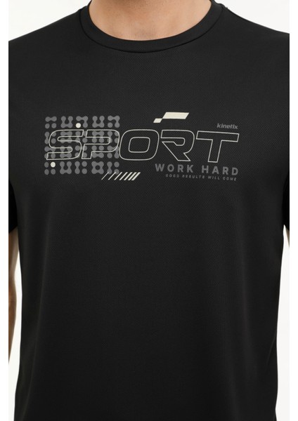 ml Lıme 11PRF403 4pr Siyah Erkek Kısa Kol T-Shirt