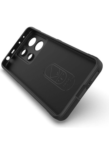 Xiaomi Redmi Note 13 4g Kılıf Kamera Korumalı Mat Hisli Dalgalı Elde Kaymaz Yumuşak Kadife Silikon Kamera Koruma