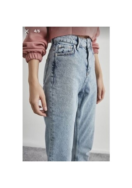 Leo Robin Mom Jeans Eskitme Buz Boyfriend Yüksek Bel Kot fiyatları