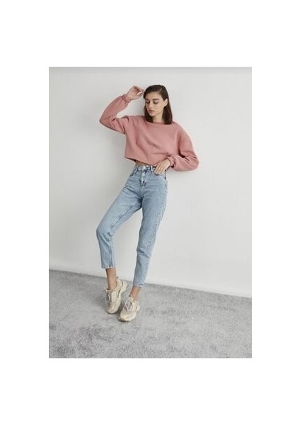 Leo Robin Mom Jeans Eskitme Buz Boyfriend Yüksek Bel Kot modelleri