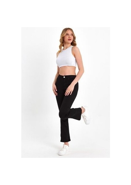 Miha Ispanyol Paça Solmayan Siyah Pantolon 2024 fiyatları