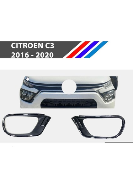 Citroen C3 B618 Sis Far Çerçevesi Sağ Sol Takım 2016 - 2020 16737349XT fiyatları