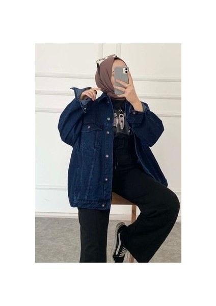 Çift Cepli Oversize Kot Ceket fiyatları