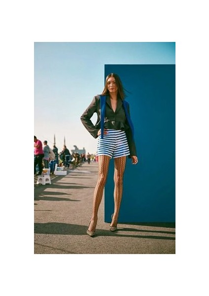 Fransız New Tasarım Brita File Siyah Külotlu Çorap fiyatları