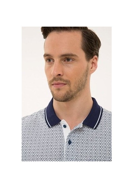 Beyaz Regular Fit Polo Yaka T-Shirt