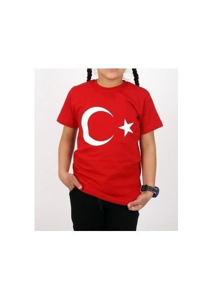 Çocuk Türk Bayrağı T-Shirt/ Türk Bayrağı T-Shirt/ay Yıldızlı T-Shirt