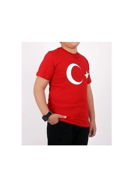 Çocuk Türk Bayrağı T-Shirt/ Türk Bayrağı T-Shirt/ay Yıldızlı T-Shirt fırsatları