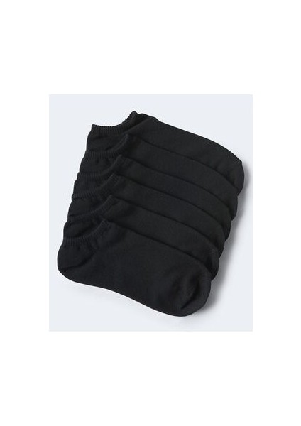 Unisex Düz 5'li Patik Çorap